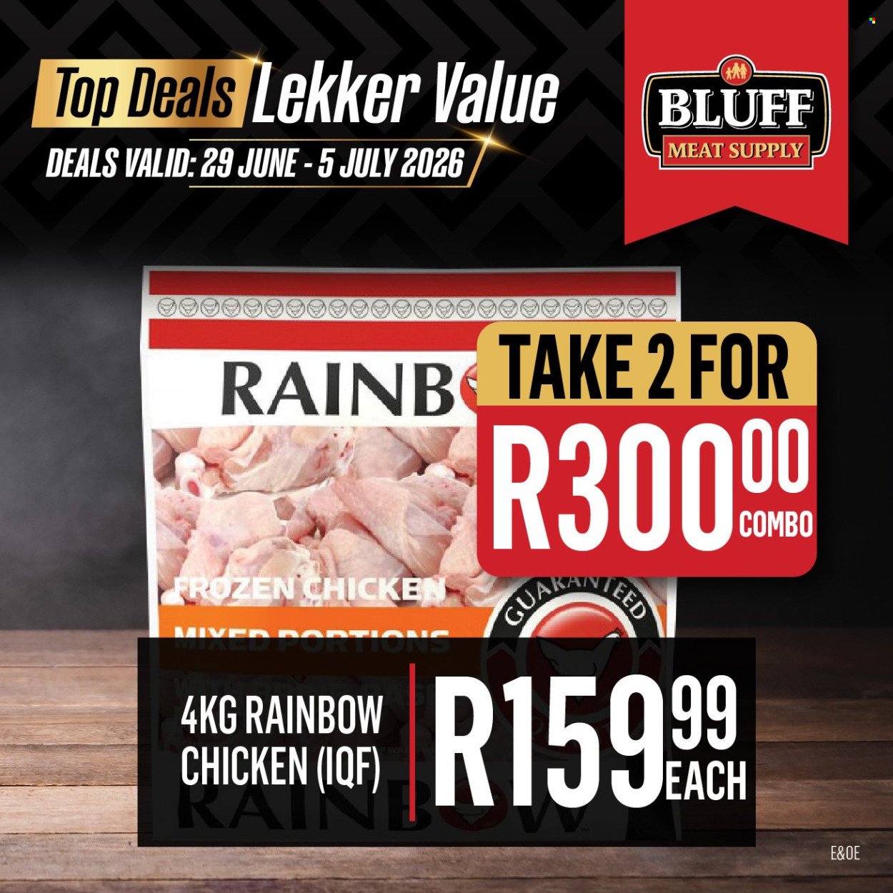BLUFF MEAT SUPPLY specials - From Monday 29 Jun 2026