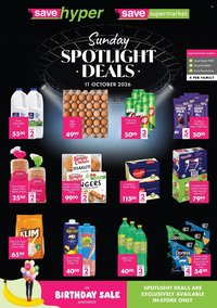 SAVE specials - From Sunday 11 Oct 2026