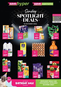 SAVE specials - From Sunday 18 Oct 2026