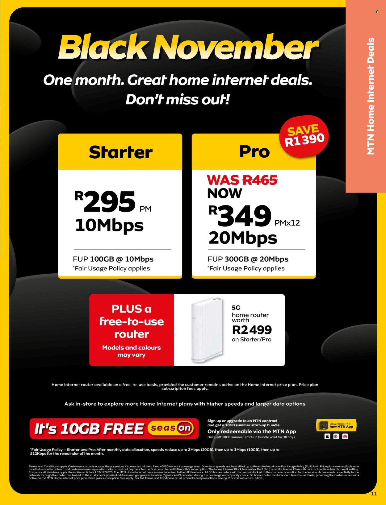 MTN specials - From Friday 7 Nov 2025 (2025-11-07 - 2025-12-07) | 11