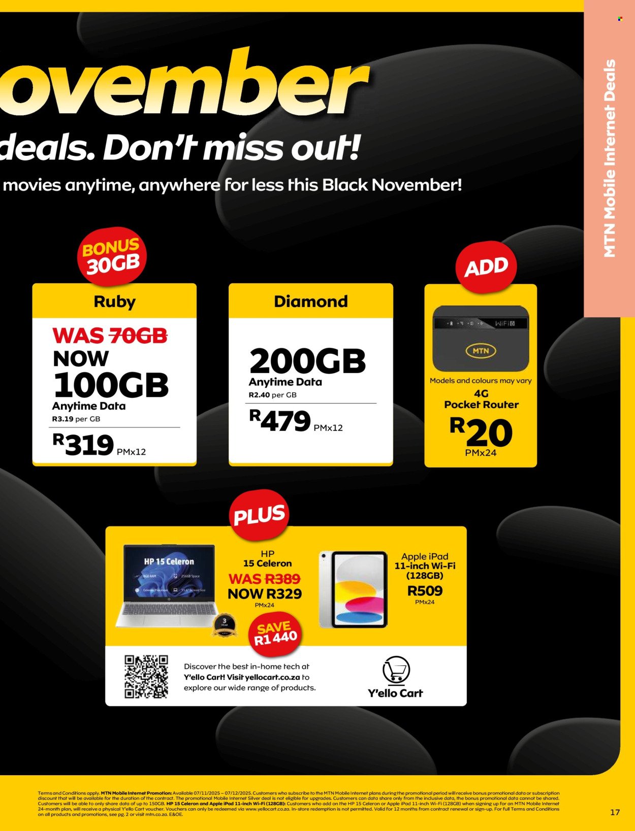 MTN specials - From Friday 7 Nov 2025 (2025-11-07 - 2025-12-07) | 17