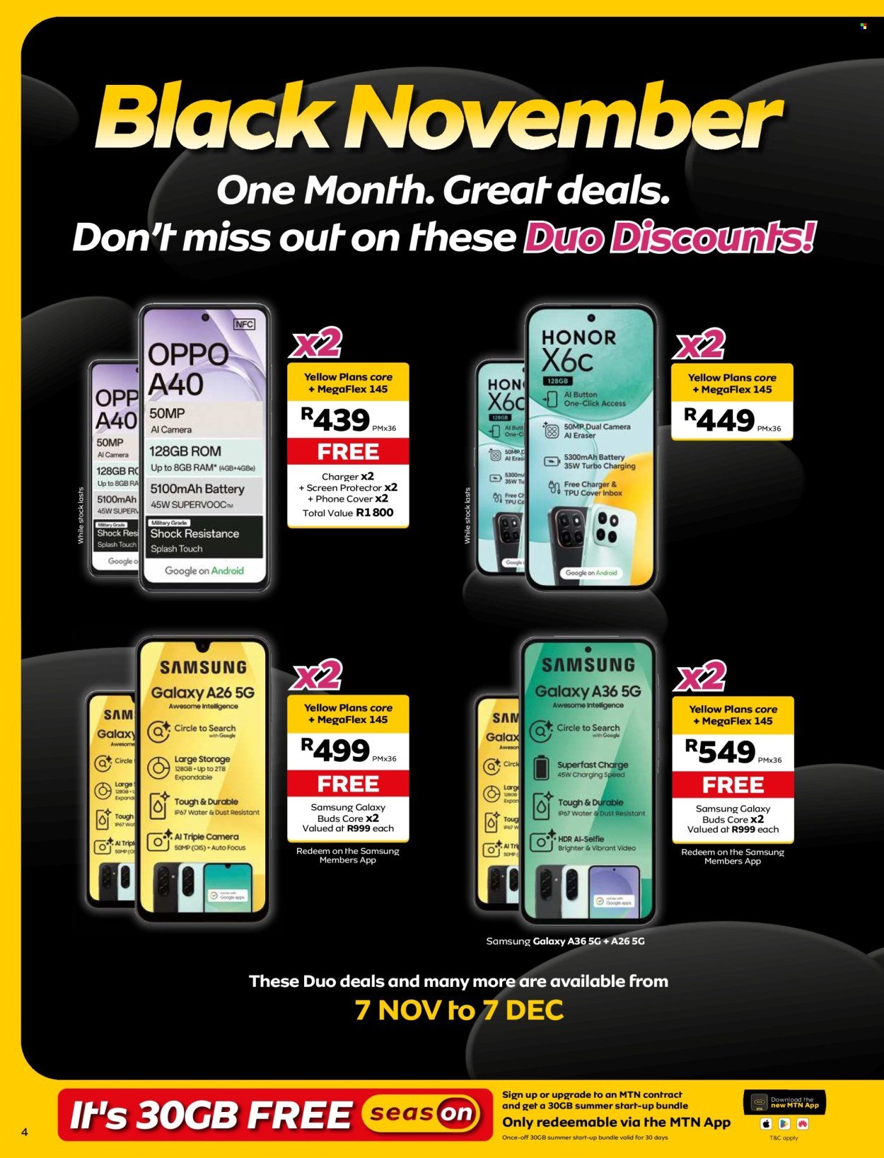MTN specials - From Friday 7 Nov 2025 (2025-11-07 - 2025-12-07) | 4