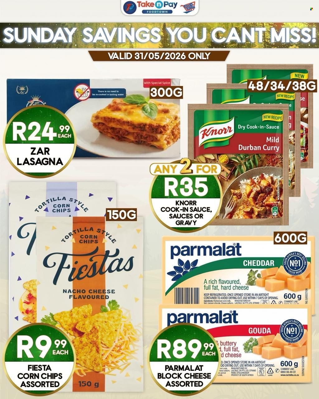 TAKE N PAY specials - From Sunday 31 May 2026