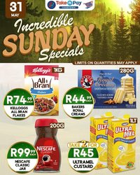 TAKE N PAY specials - From Sunday 31 May 2026