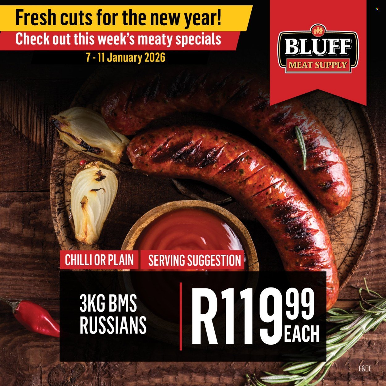 BLUFF MEAT SUPPLY specials - From Wednesday 7 Jan 2026 (2026-01-07 - 2026-01-11) | 6