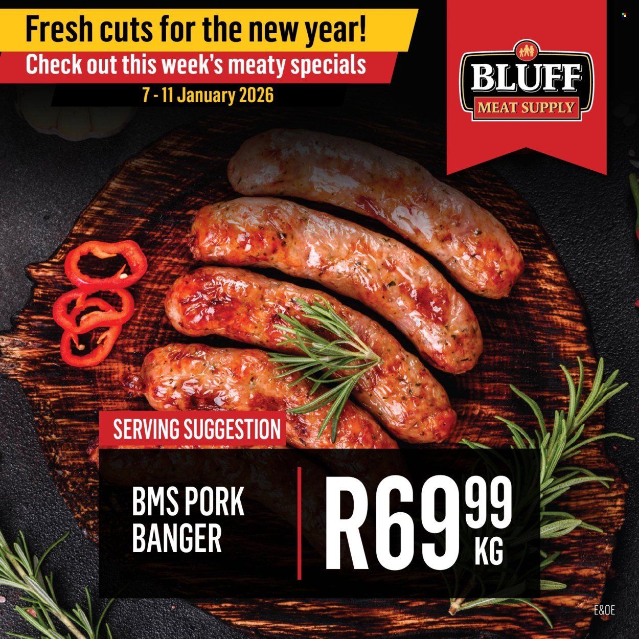 BLUFF MEAT SUPPLY specials - From Wednesday 7 Jan 2026 (2026-01-07 - 2026-01-11) | 7