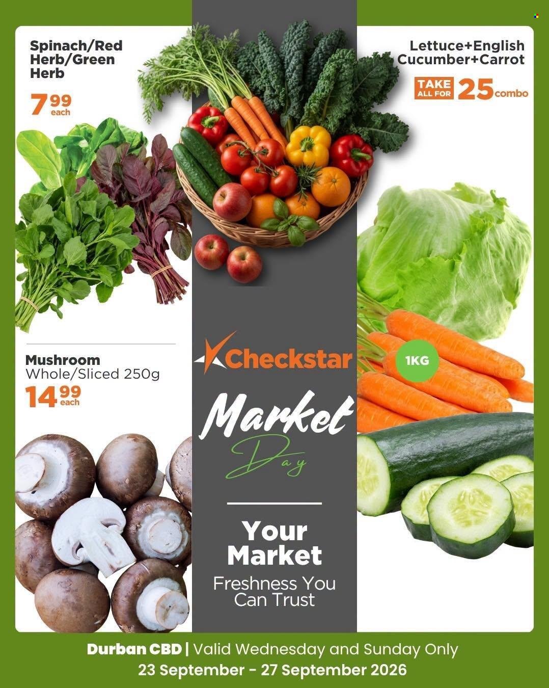 CHECKSTAR specials - From Wednesday 23 Sept 2026