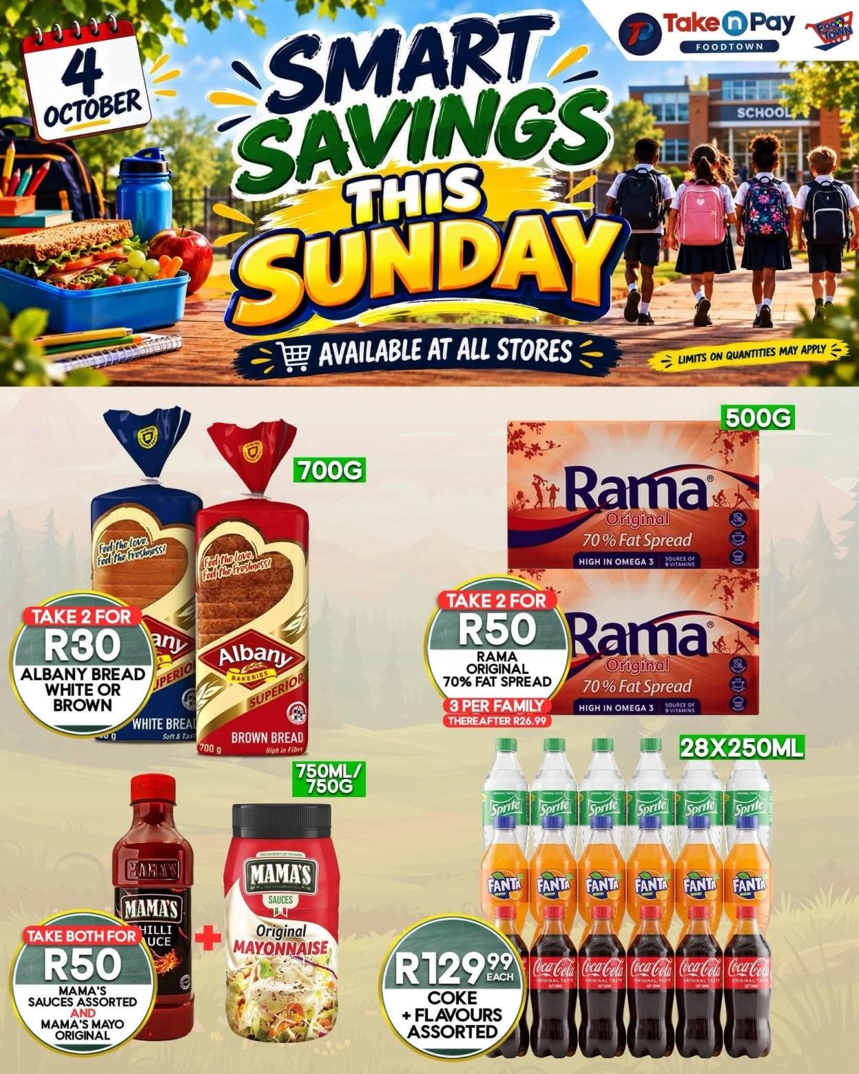 TAKE N PAY specials - From Sunday 4 Oct 2026