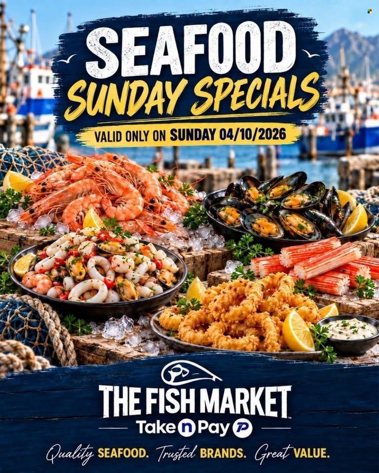 TAKE N PAY specials - From Sunday 4 Oct 2026