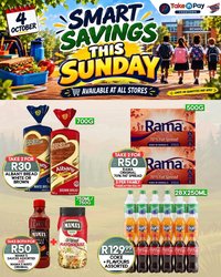 TAKE N PAY specials - From Sunday 4 Oct 2026