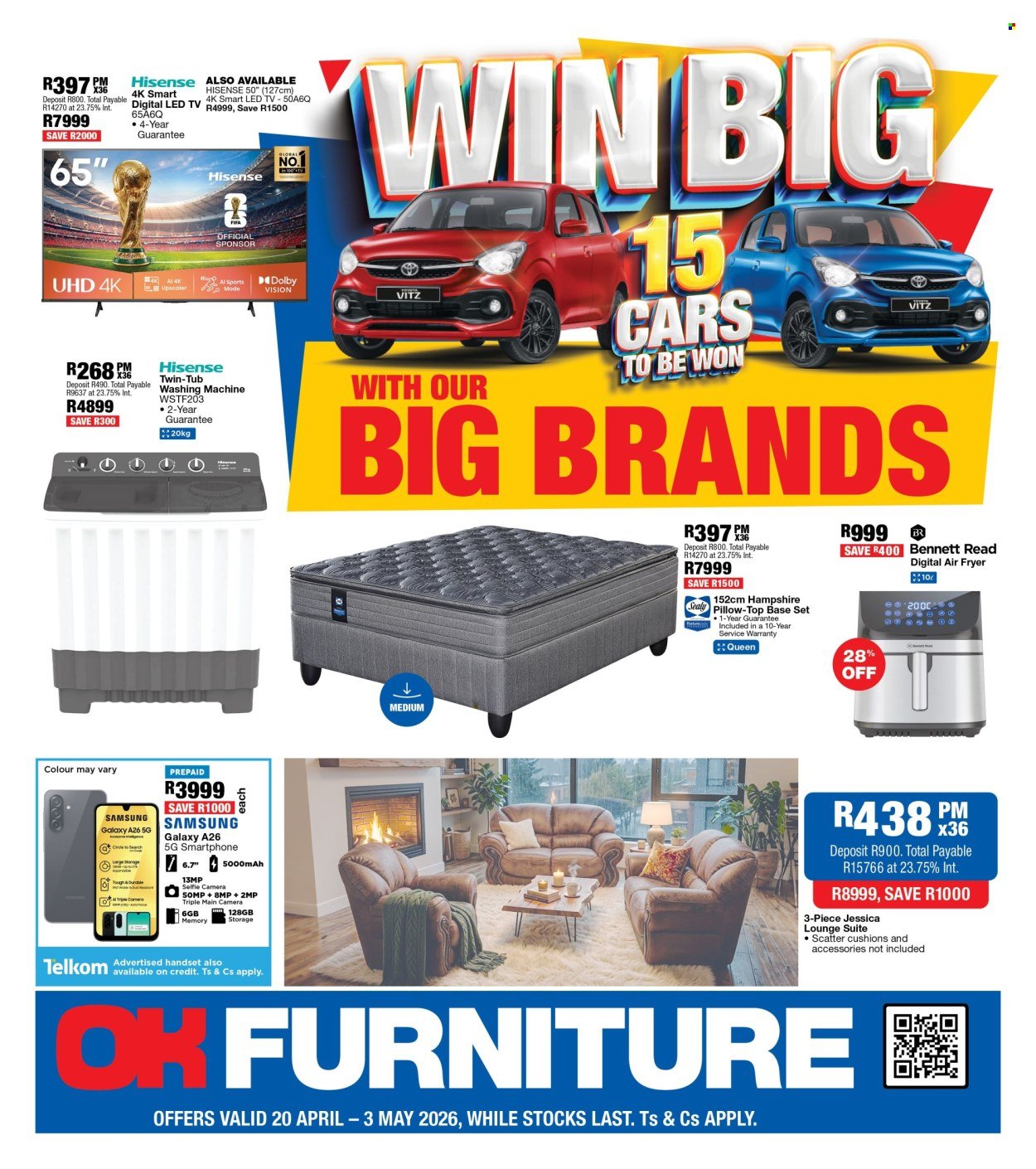 OK FURNITURE specials - From Monday 20 Apr 2026 (2026-04-20 - 2026-05-03) | 1