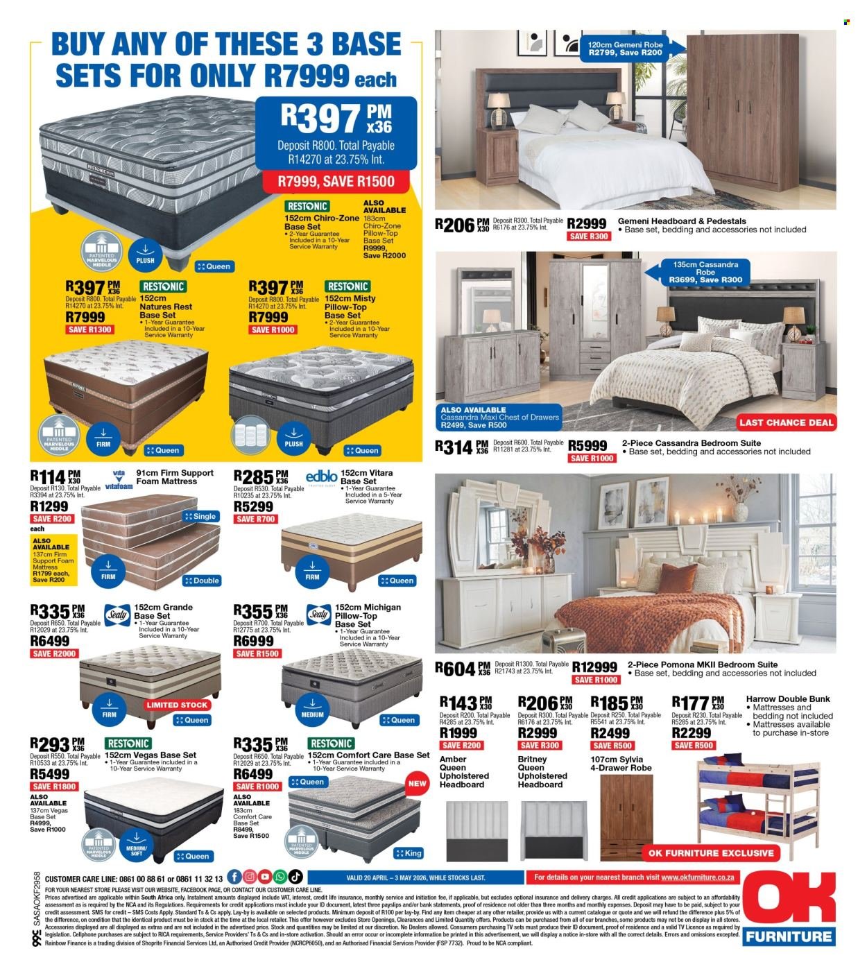 OK FURNITURE specials - From Monday 20 Apr 2026 (2026-04-20 - 2026-05-03) | 8