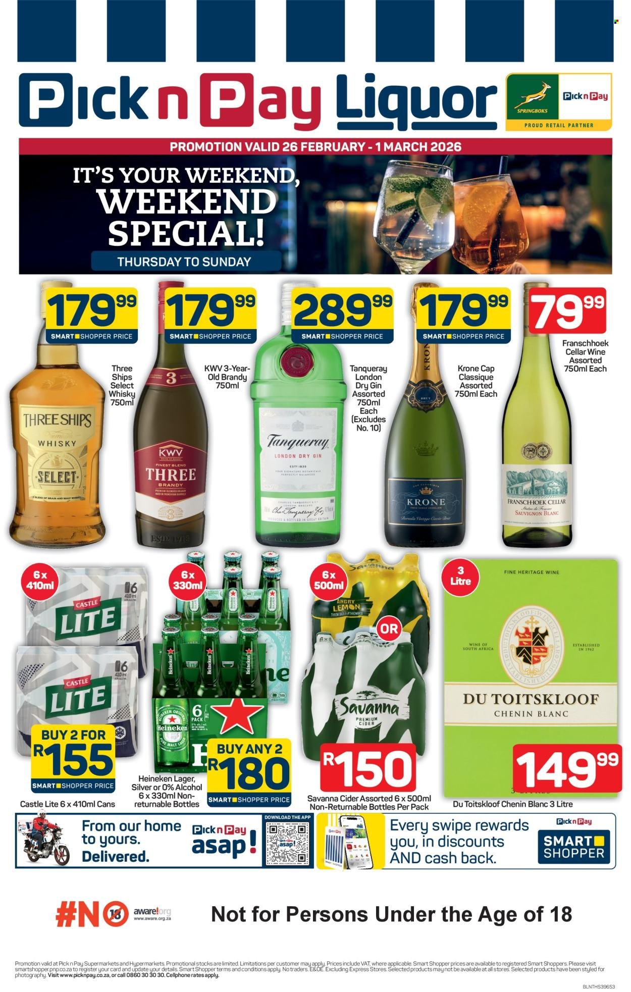 PICK N PAY specials - Liquor Weekend Specials (2026-02-26 - 2026-03-01) | 1