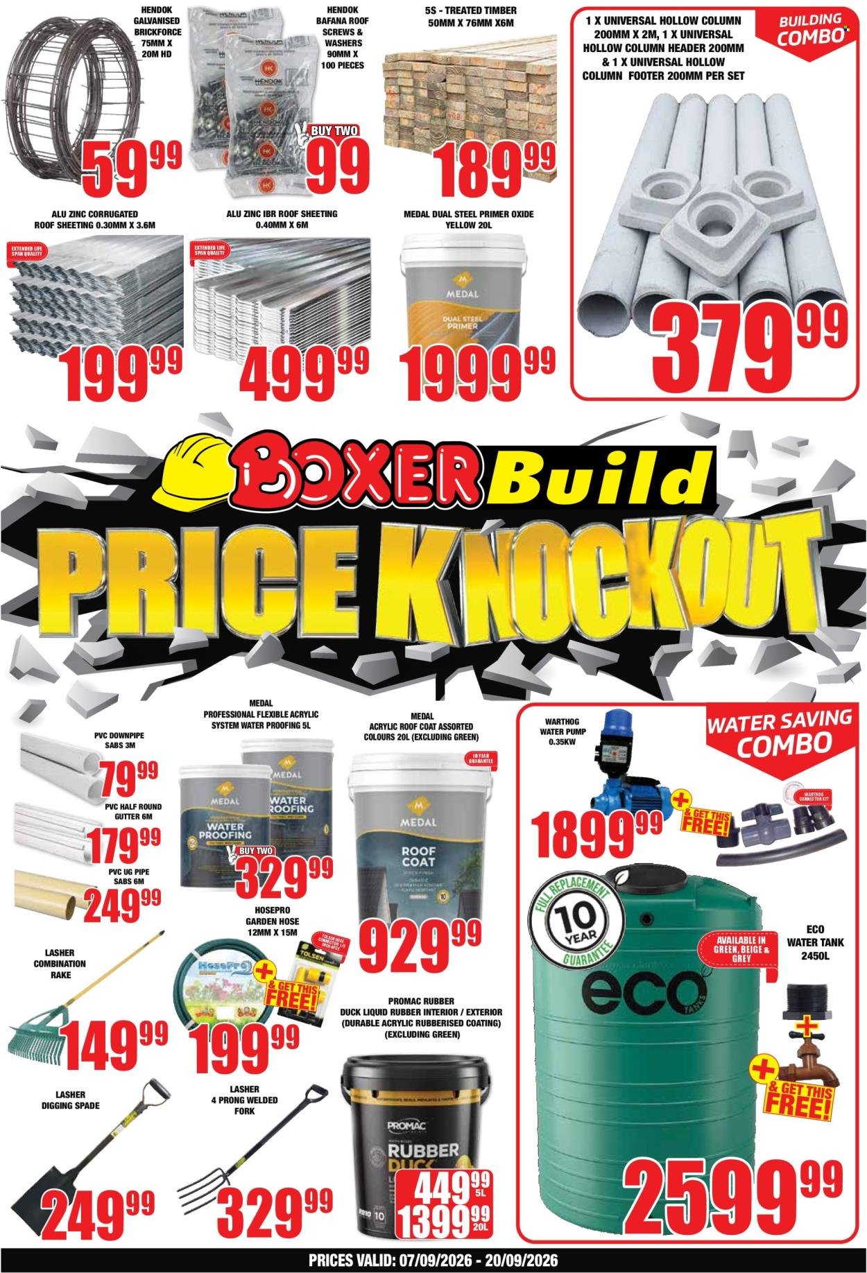 BOXER specials - KZN Price Knockout Build