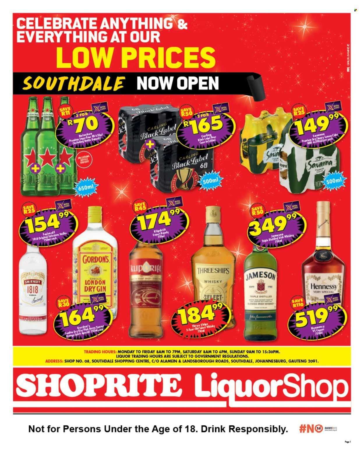 SHOPRITE specials - LiquorShop Deals Store Opening Southdale (2026-05-25 - 2026-06-07) | 1