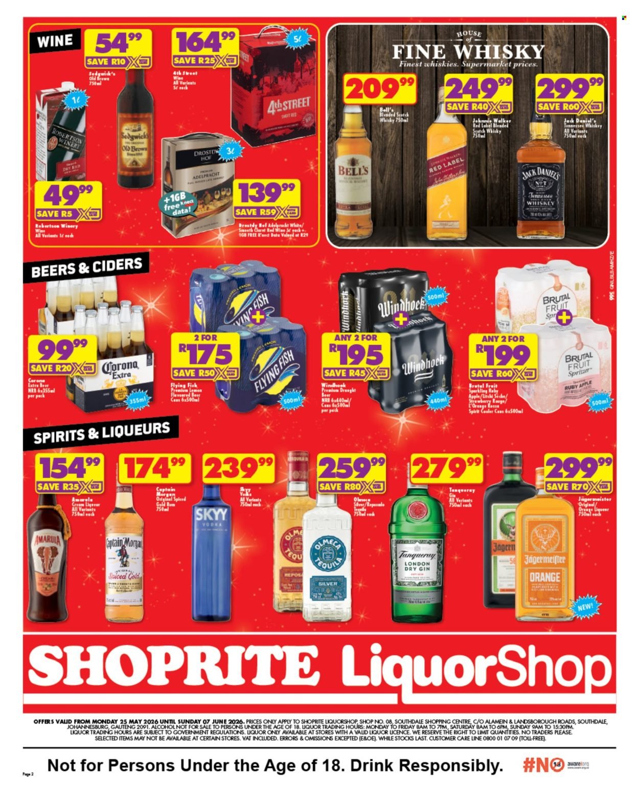 SHOPRITE specials - LiquorShop Deals Store Opening Southdale (2026-05-25 - 2026-06-07) | 2