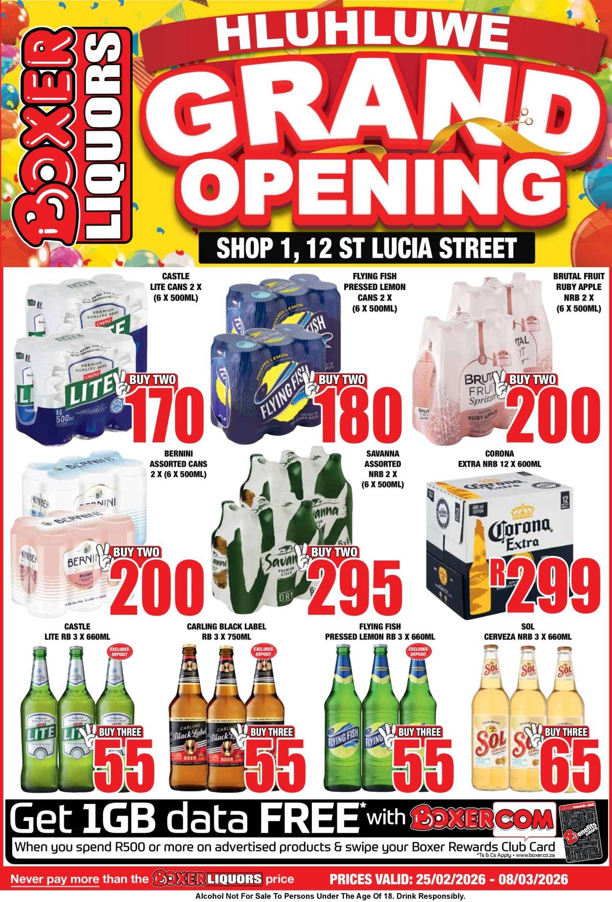 BOXER specials - Liquor Grand Opening (2026-02-25 - 2026-03-08) | 1