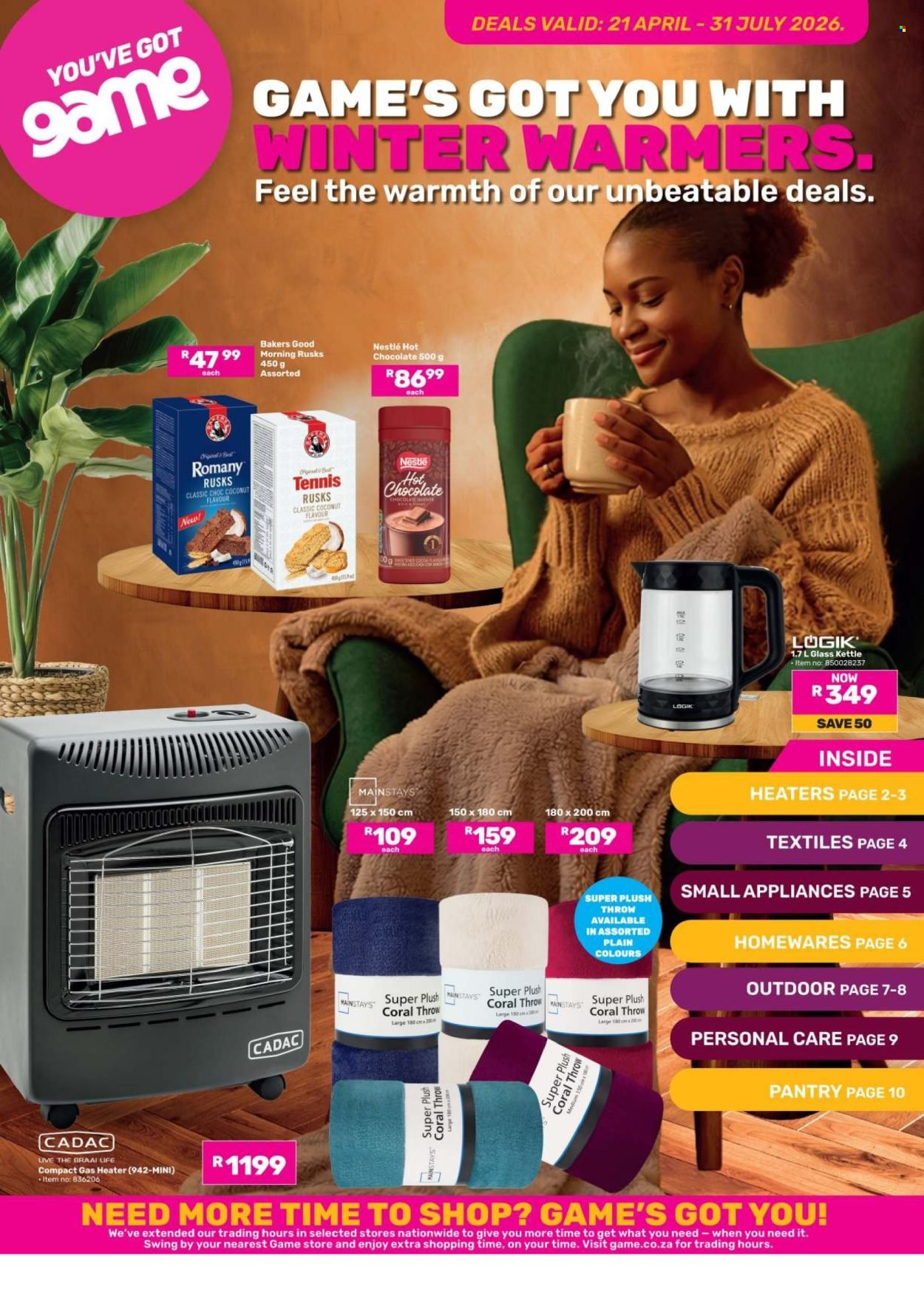 GAME specials - Winter Warmers (2026-04-21 - 2026-07-31) | 1