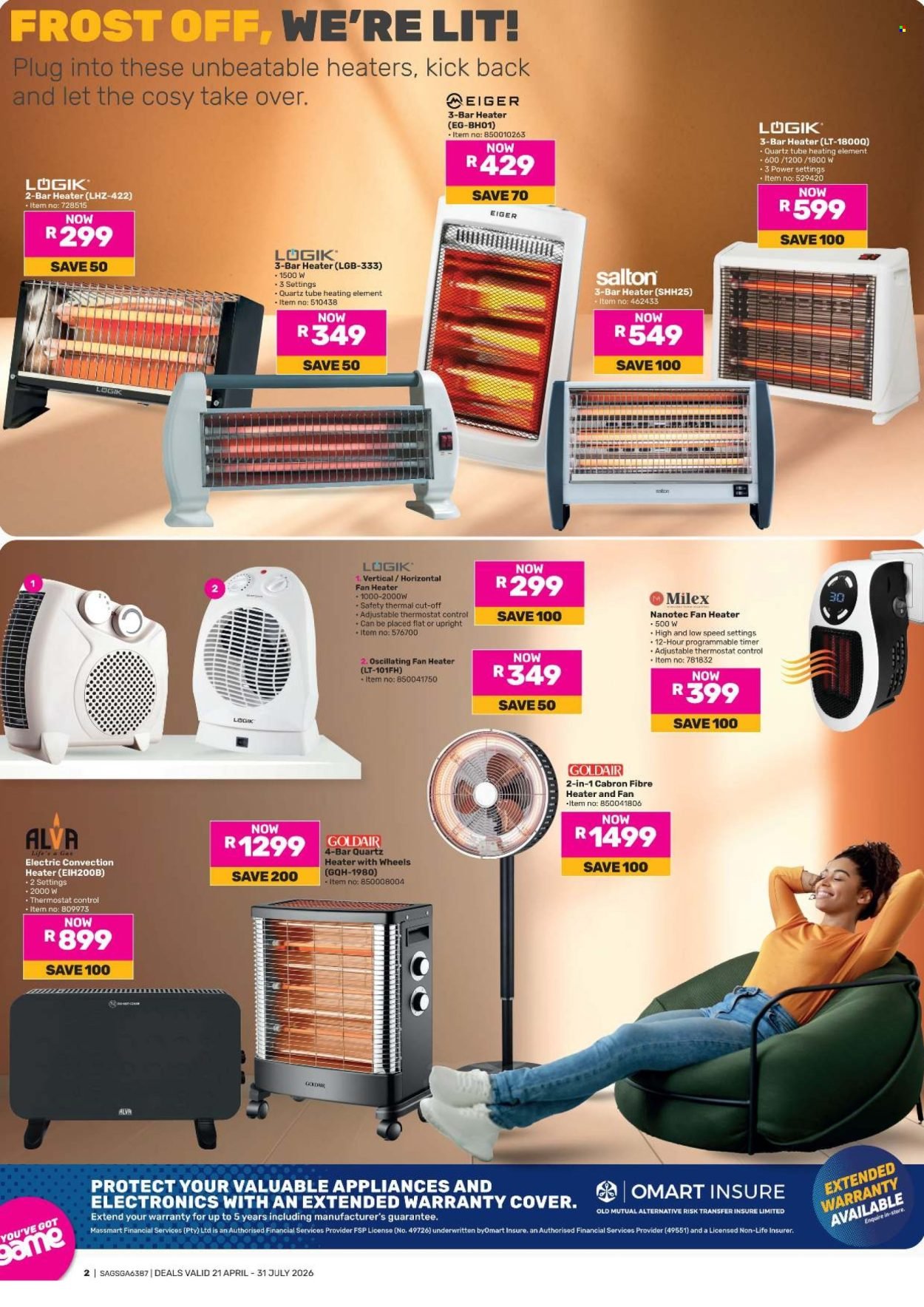 GAME specials - Winter Warmers (2026-04-21 - 2026-07-31) | 2