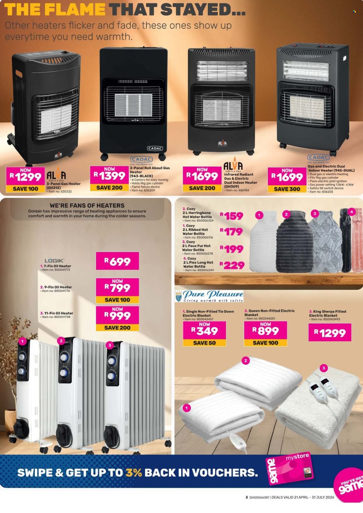 GAME specials - Winter Warmers (2026-04-21 - 2026-07-31) | 3