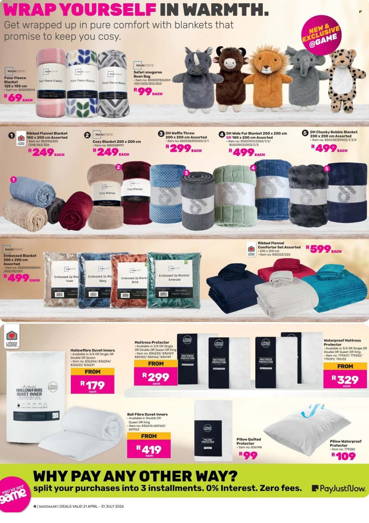 GAME specials - Winter Warmers (2026-04-21 - 2026-07-31) | 4