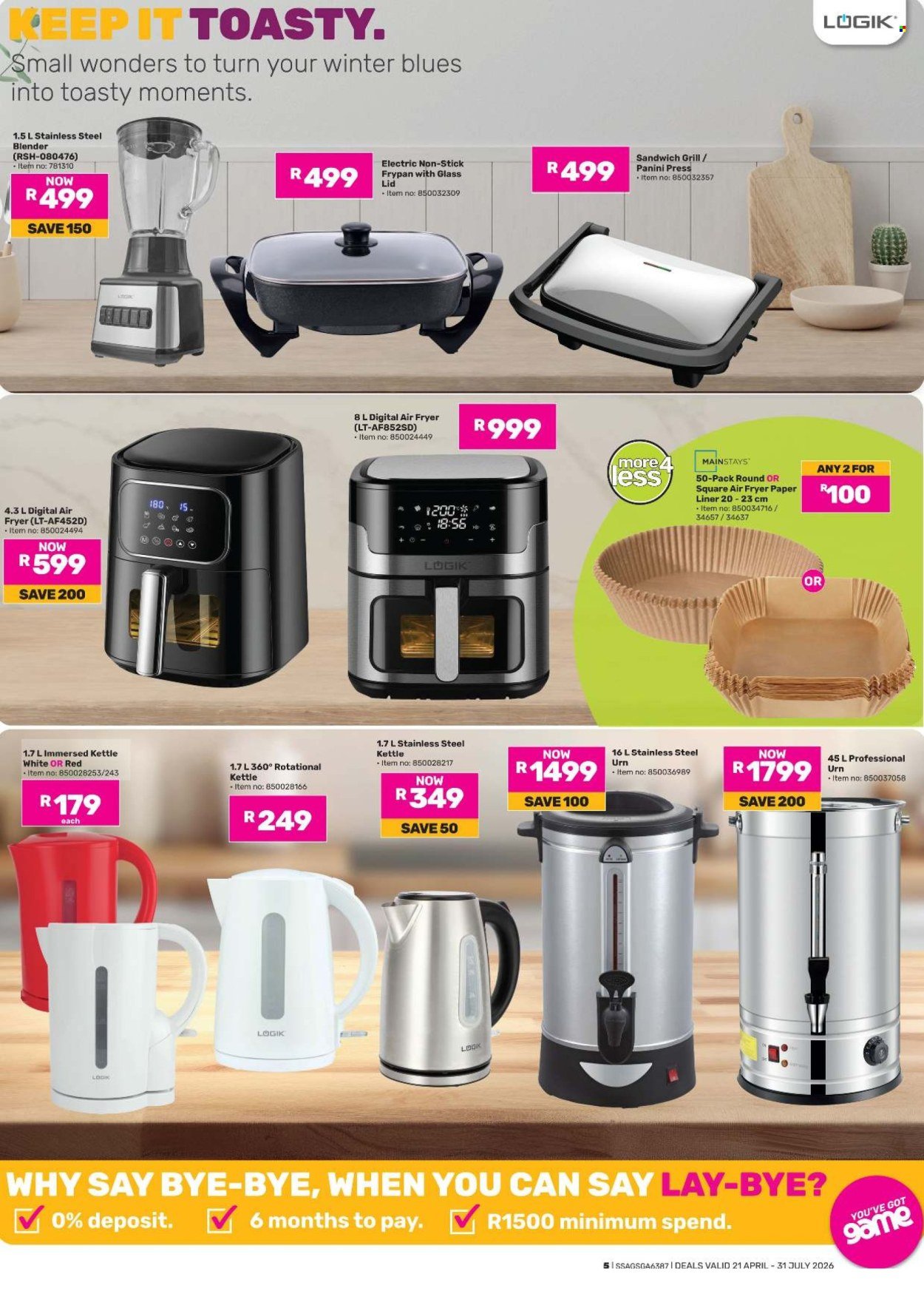 GAME specials - Winter Warmers (2026-04-21 - 2026-07-31) | 5