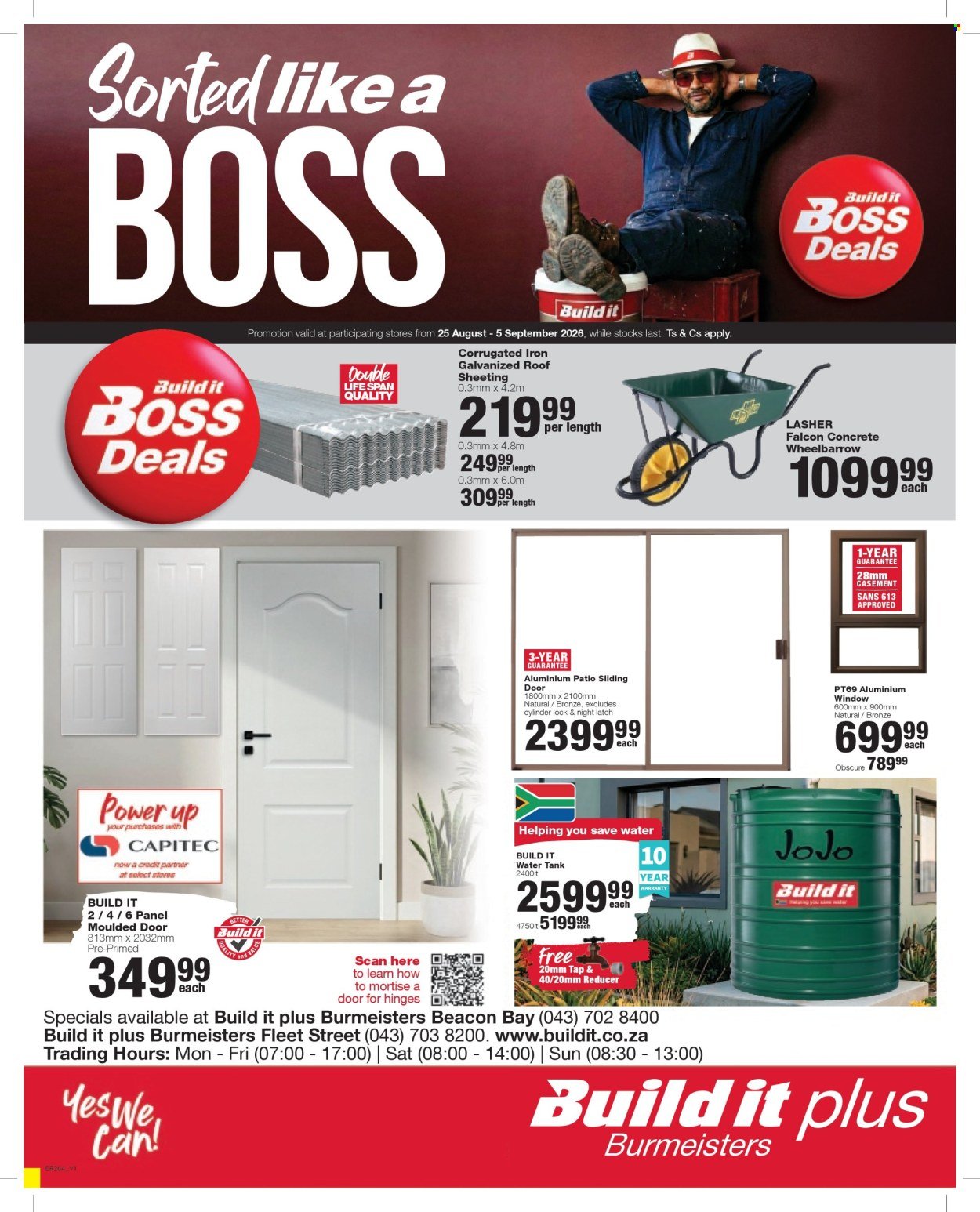 BUILD IT specials - From Tuesday 25 Aug 2026