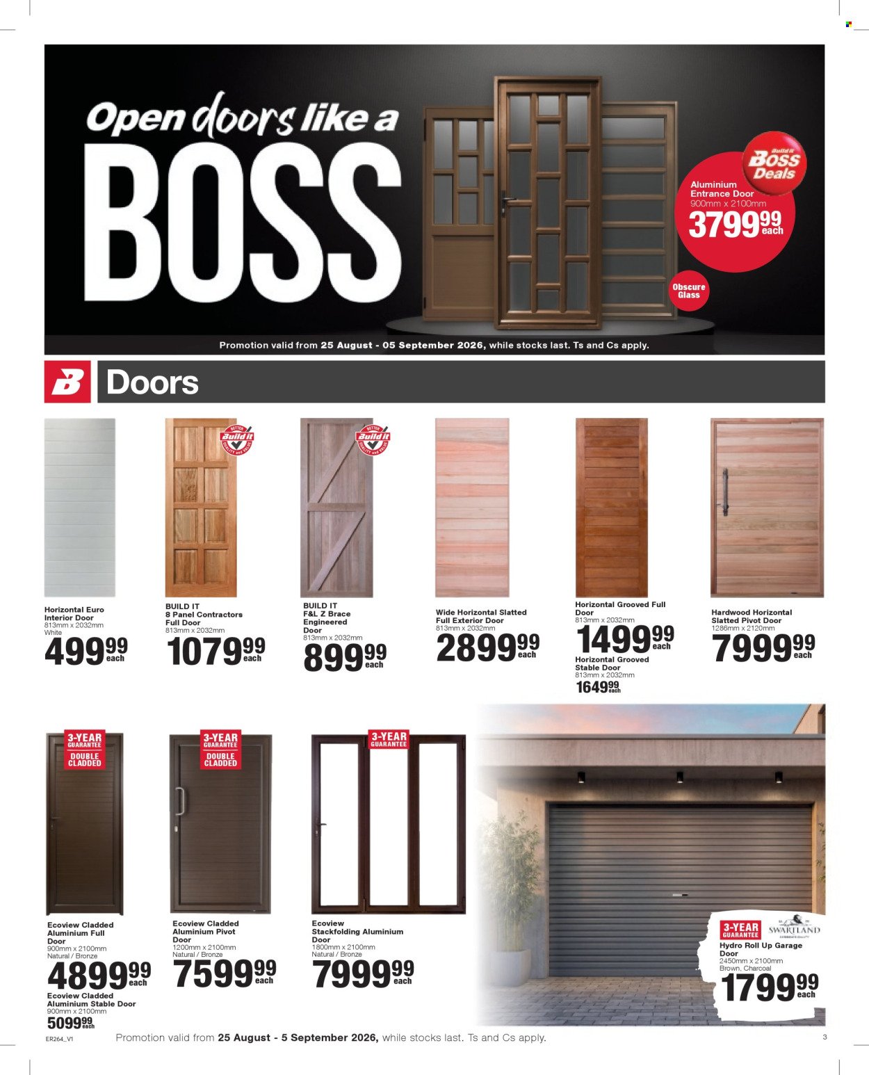 BUILD IT specials - From Tuesday 25 Aug 2026
