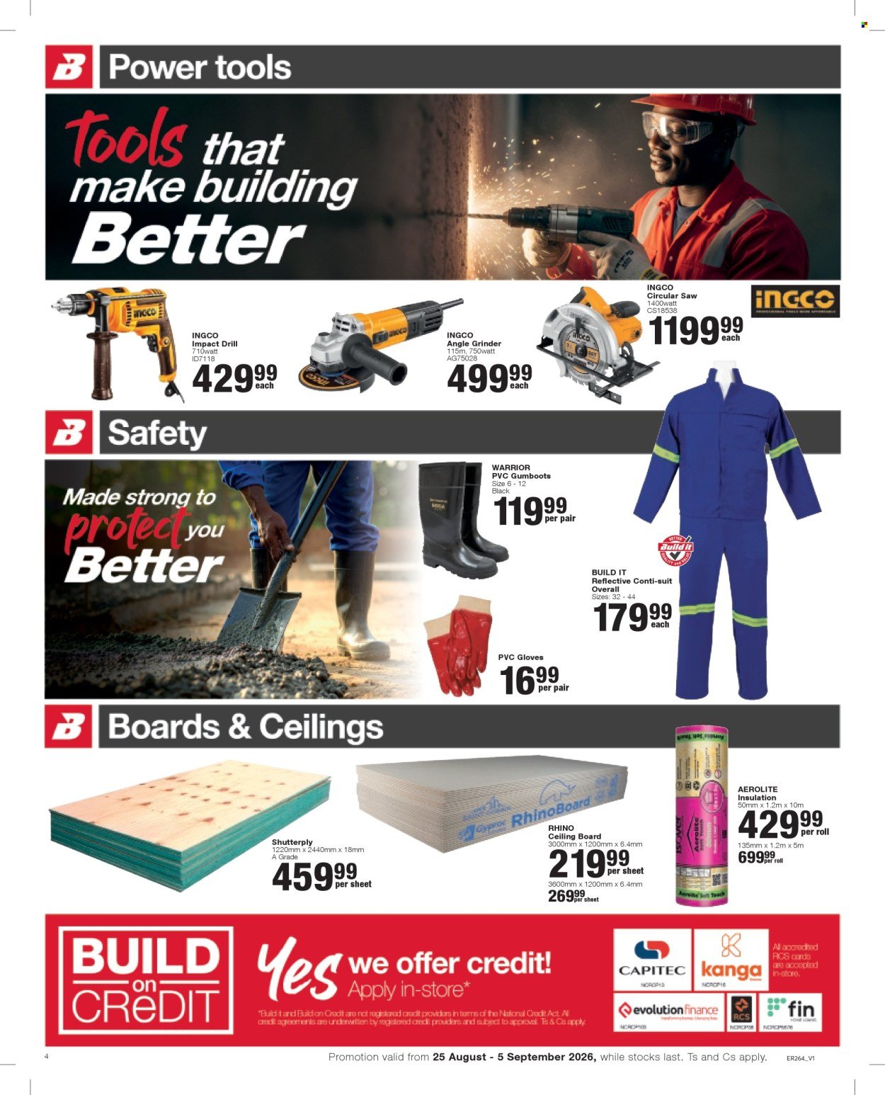 BUILD IT specials - From Tuesday 25 Aug 2026