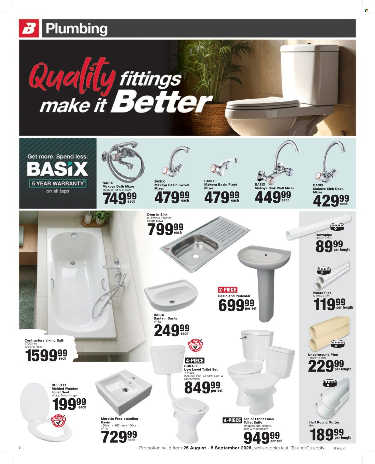 BUILD IT specials - From Tuesday 25 Aug 2026