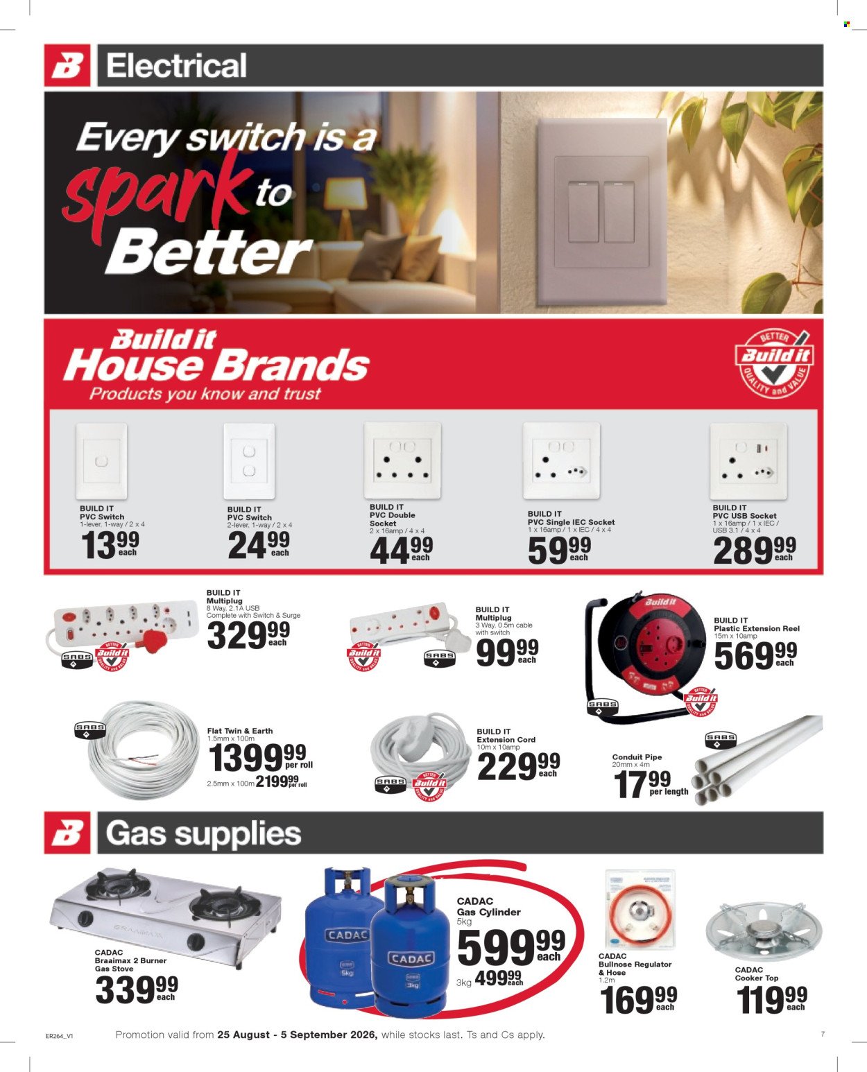 BUILD IT specials - From Tuesday 25 Aug 2026