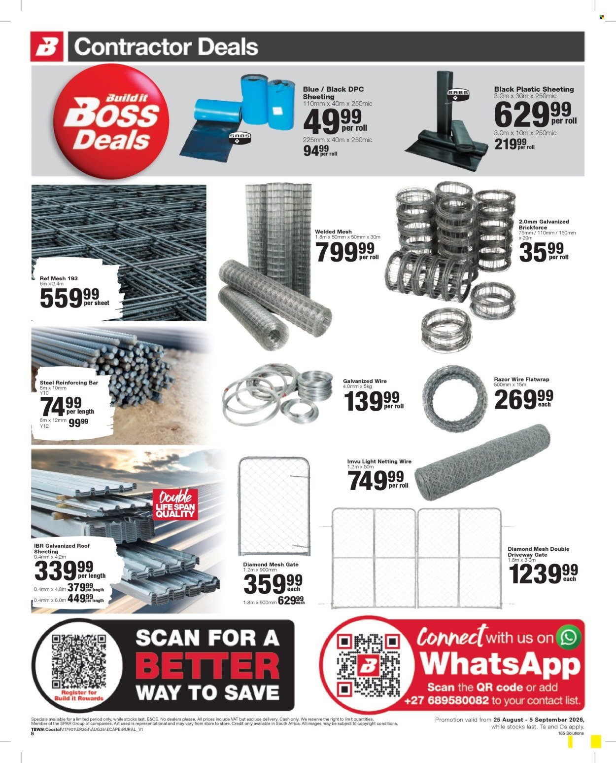 BUILD IT specials - From Tuesday 25 Aug 2026