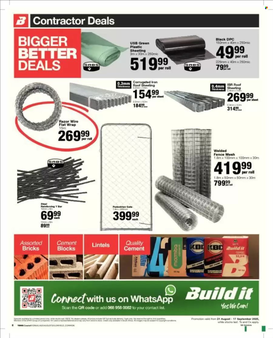 BUILD IT specials - From Thursday 21 Aug 2025 (2025-08-21 - 2025-10-17) | 8