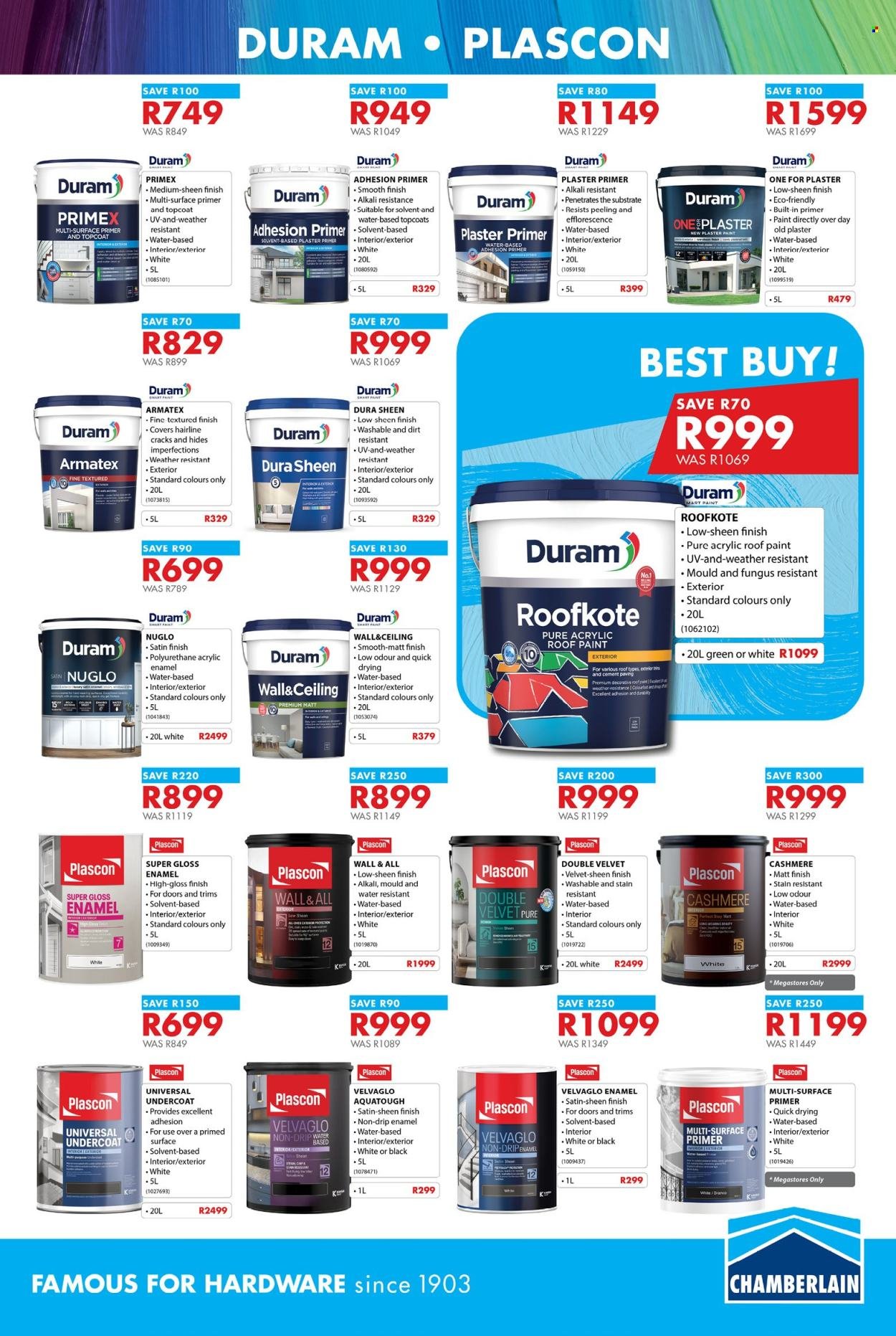 CHAMBERLAIN specials - From Monday 21 Sept 2026