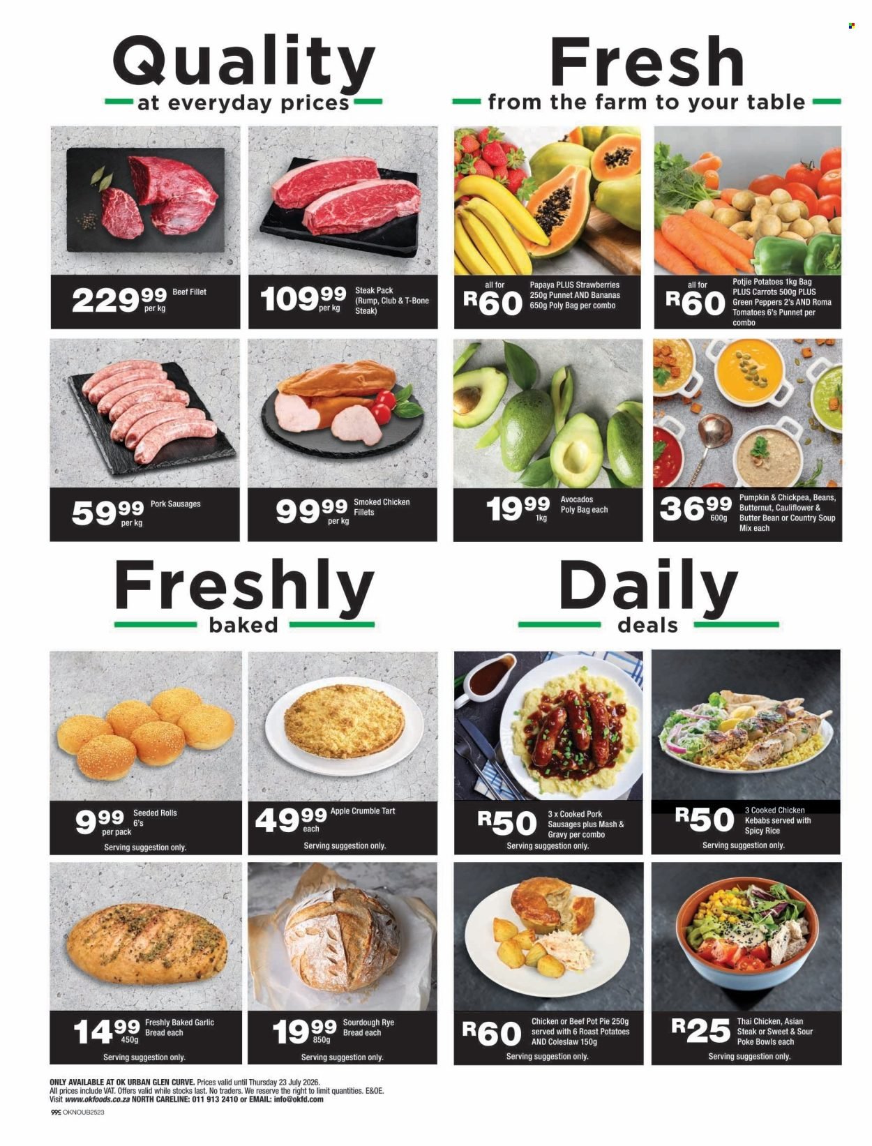 OK FOODS specials - From Wednesday 15 Jul 2026