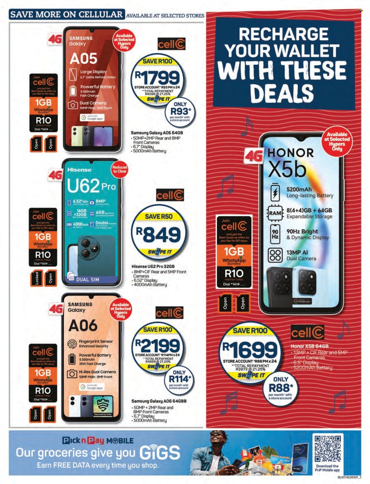 PICK N PAY specials - Cellular Specials (2025-08-11 - 2025-09-14) | 7