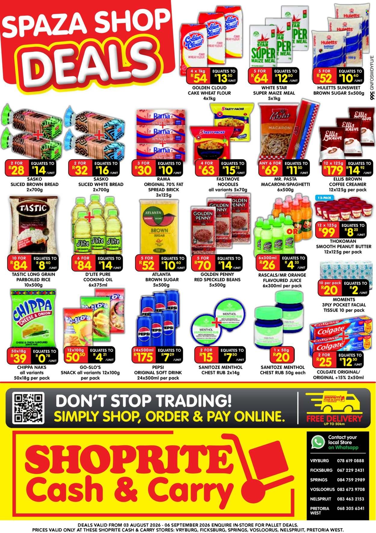 SHOPRITE specials - Cash & Carry Spaza Shop Deals Exclusive Gauteng