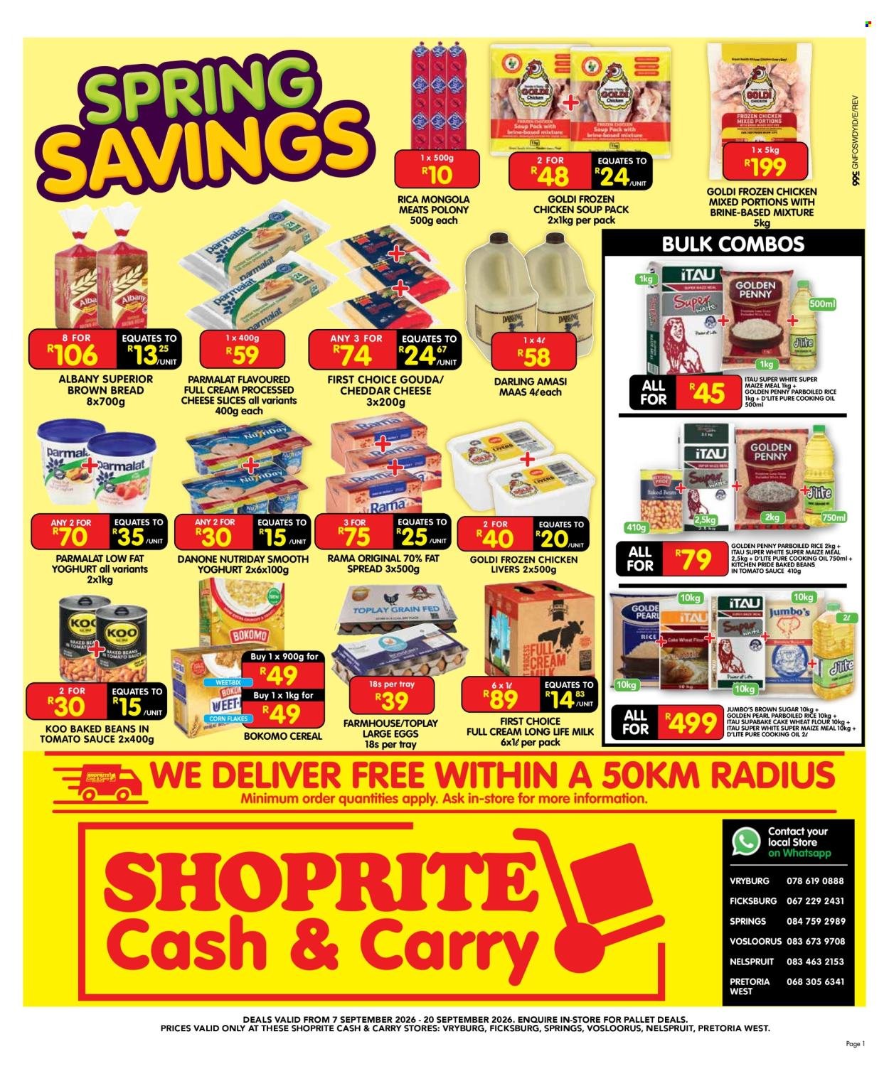 SHOPRITE specials - Cash & Carry Spring Savings Gauteng