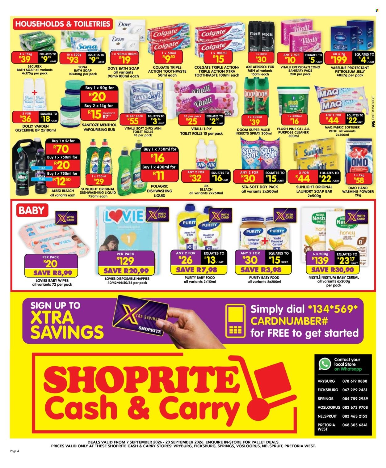SHOPRITE specials - Cash & Carry Spring Savings Gauteng