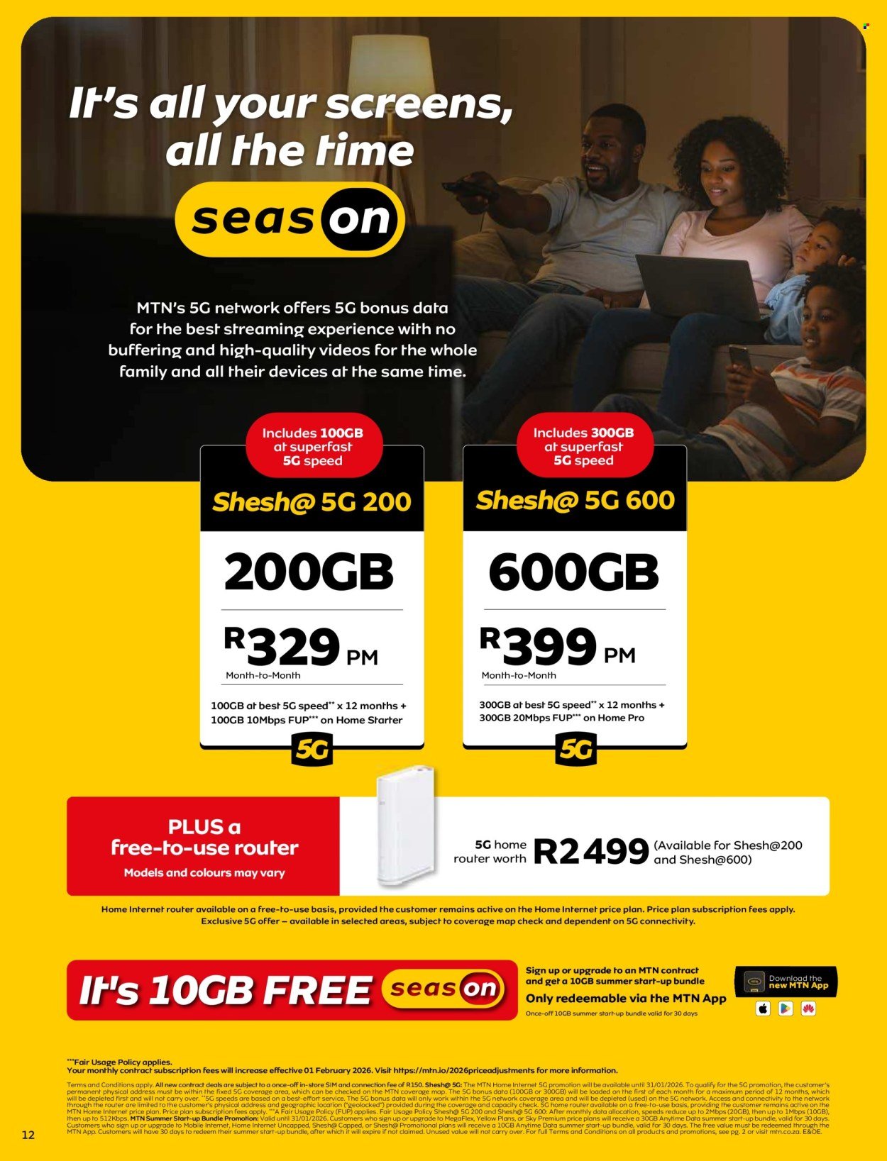 MTN specials - From Monday 8 Dec 2025 (2025-12-08 - 2026-01-31) | 14