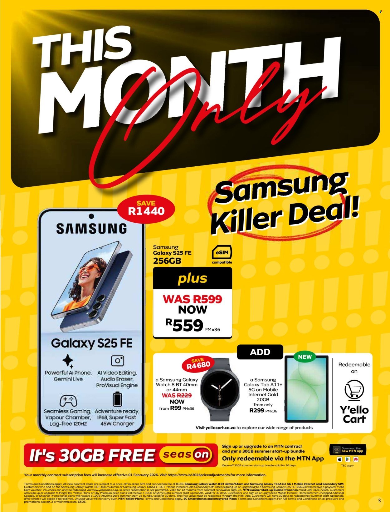 MTN specials - From Monday 8 Dec 2025 (2025-12-08 - 2026-01-31) | 5