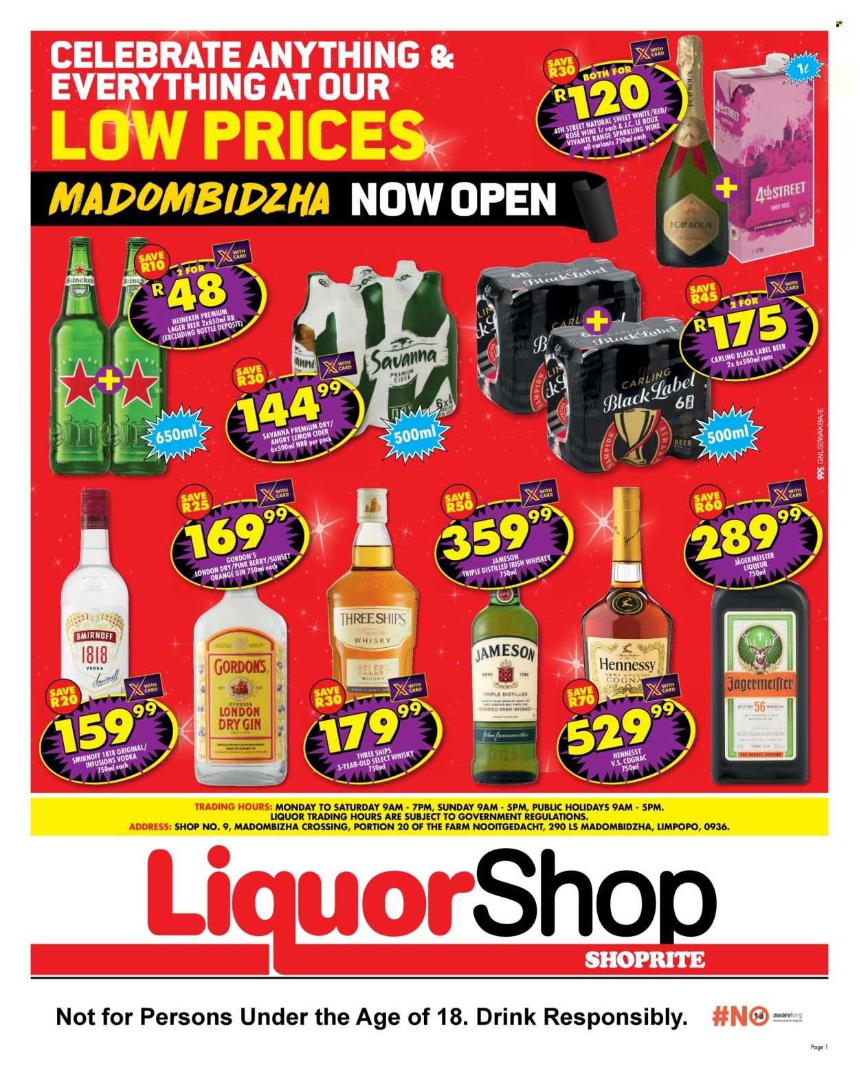 SHOPRITE specials - LiquorShop Savings Madombidzha (2025-07-21 - 2025-08-03) | 1
