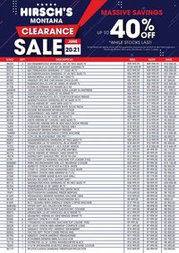 HIRSCH'S specials - From Saturday 20 Jun 2026