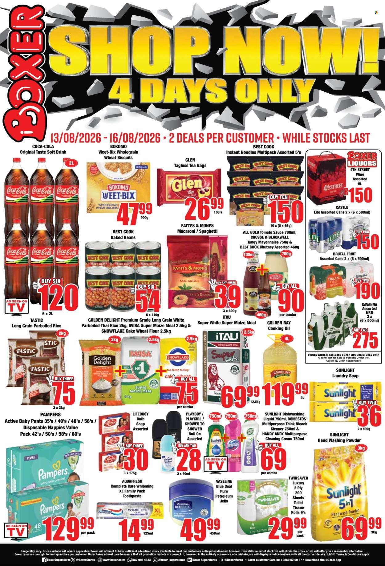 BOXER specials - GP 4 Days Only!