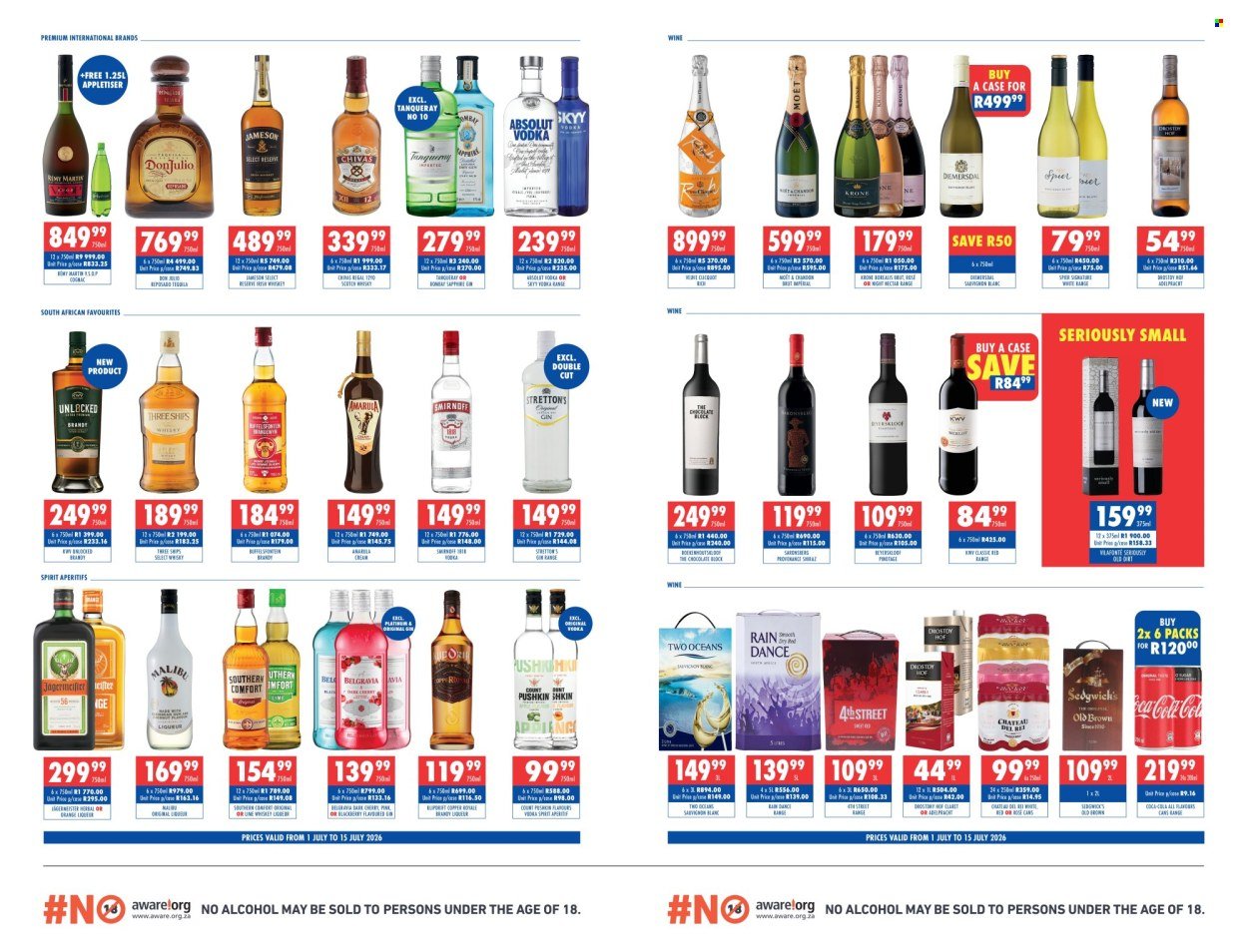 ULTRA LIQUORS specials - From Wednesday 1 Jul 2026