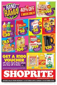 SHOPRITE specials - Rand a Rama Gauteng