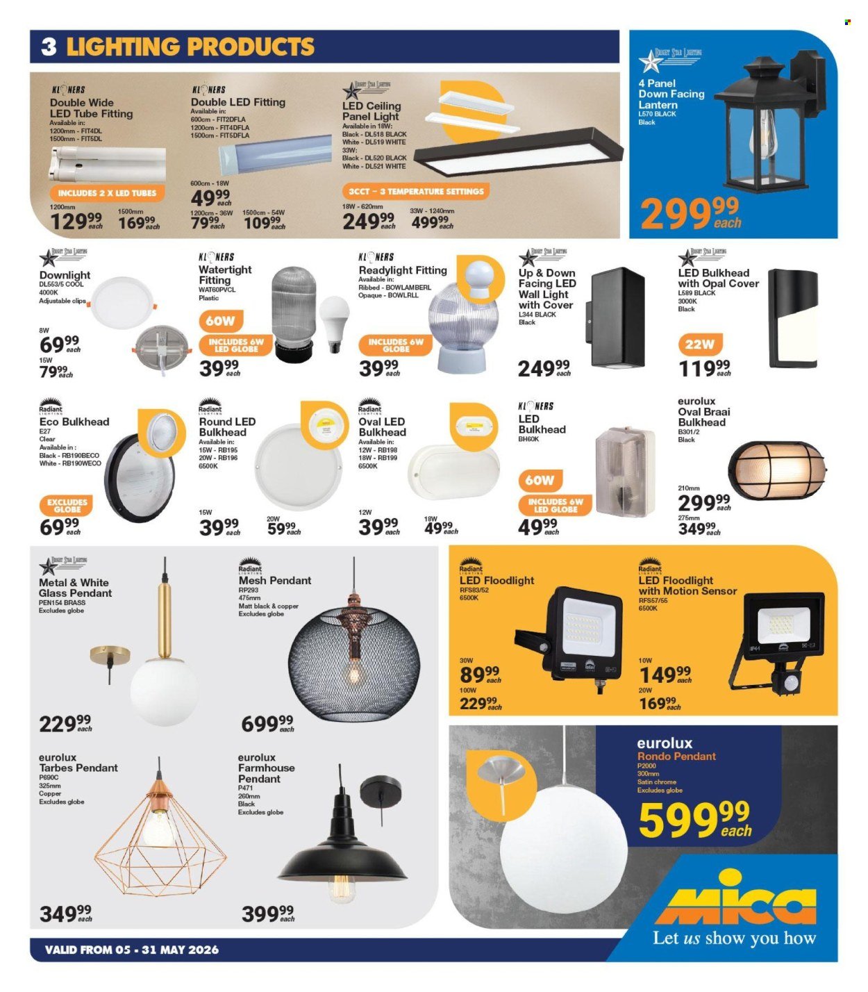 MICA specials - From Tuesday 5 May 2026