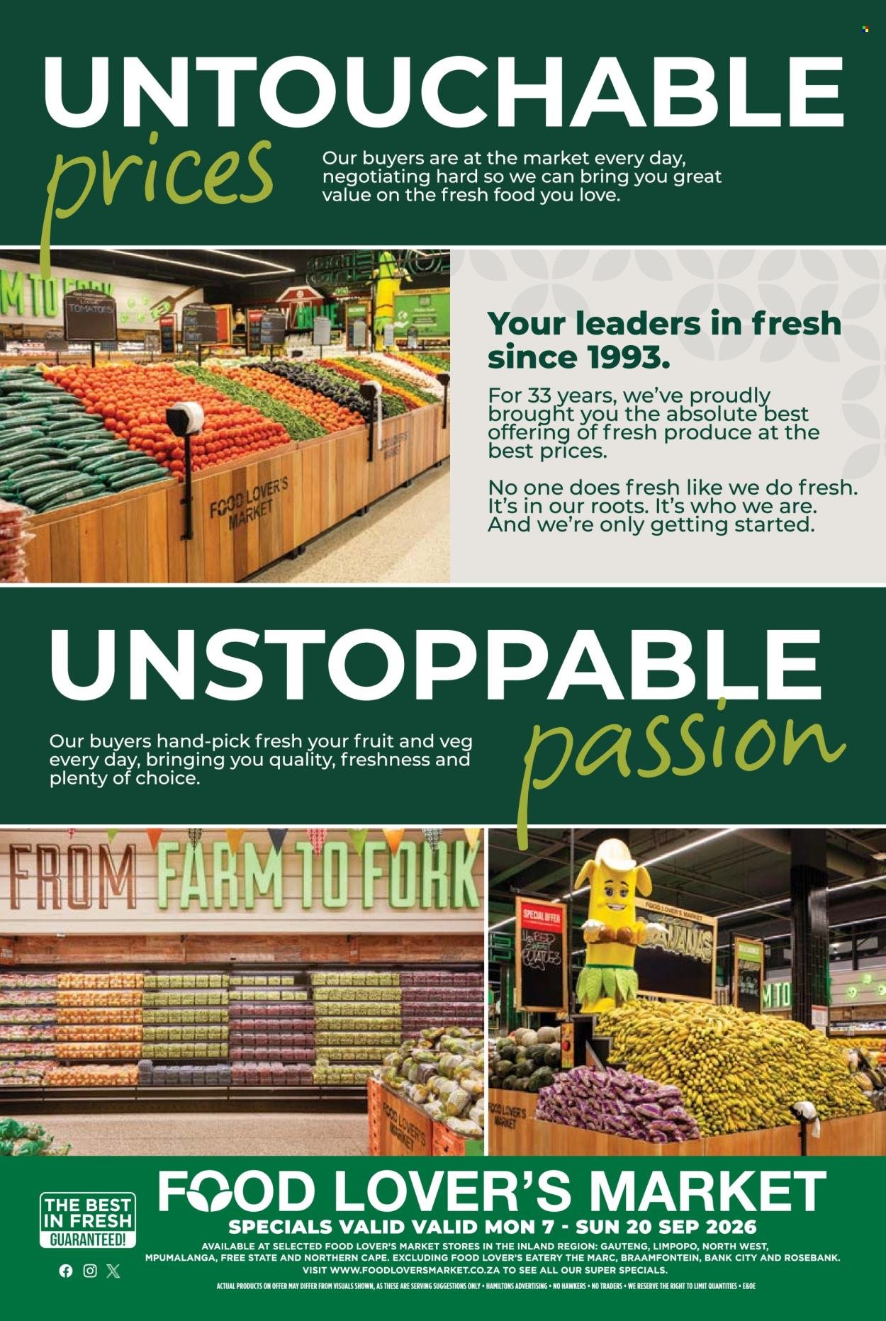 FOOD LOVER'S MARKET specials - From Monday 7 Sept 2026