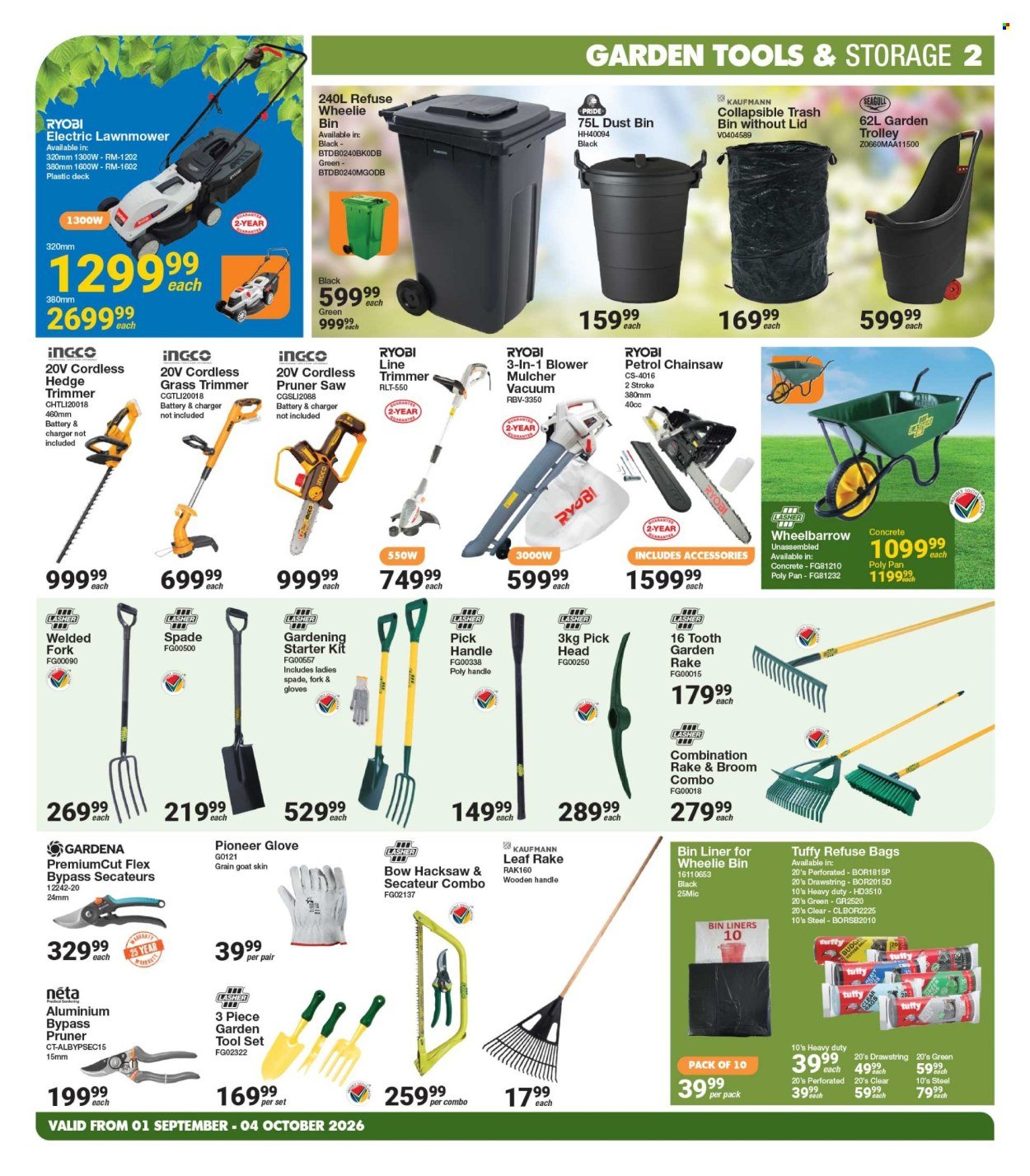 MICA specials - From Tuesday 1 Sept 2026