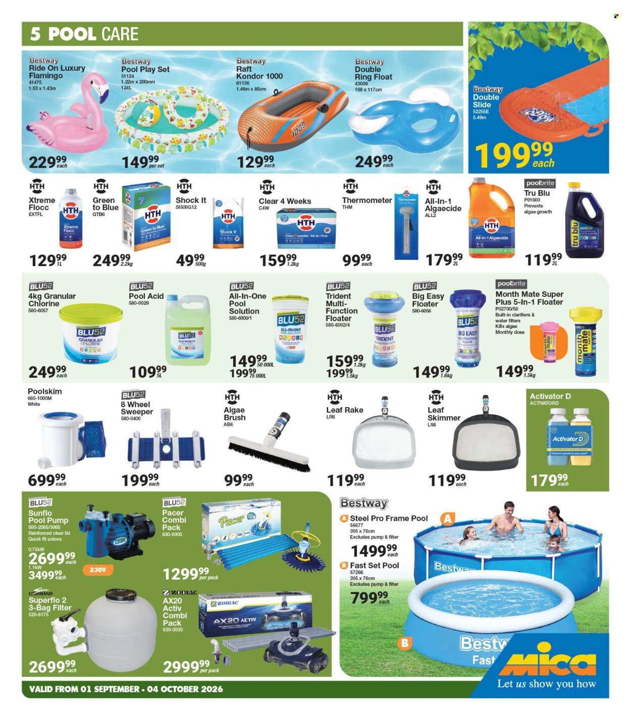 MICA specials - From Tuesday 1 Sept 2026